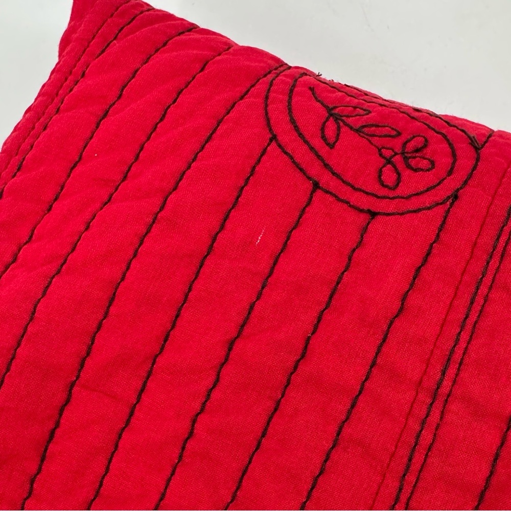 Chicos Jacket Womens 0 US Sz S 4 Red Paisley Quilted Cotton Buttons READ - Picture 11 of 11